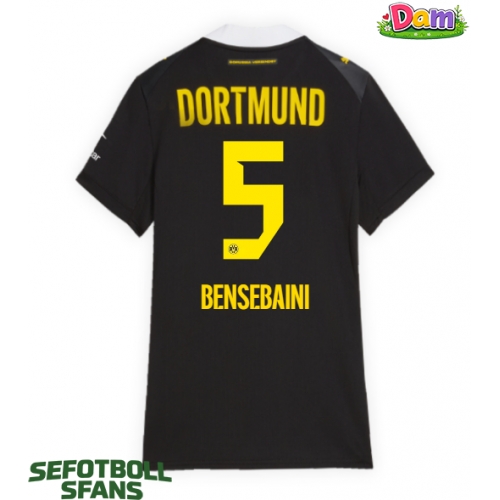 Borussia Dortmund Ramy Bensebaini #5 Bortatröja Kvinnor 2026-27 Kortärmad